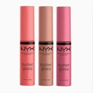 NYX Butter Gloss Trio Gift Set - Fortune Cookie, Creme Brulee & Madeleine